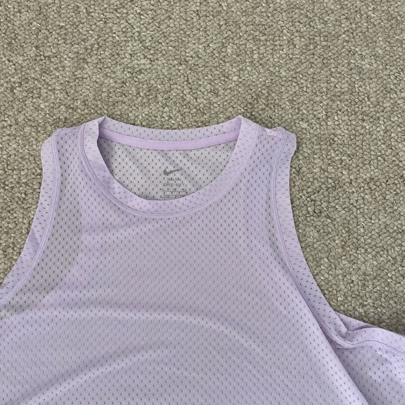 Nike One Dri-Fit Purple Mesh Classic Breathable Athletic Tank Top Sz XL NWT - Picture 2 of 5